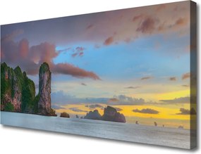 Obraz canvas na ścianę Szczyty Gór nad Zatoką