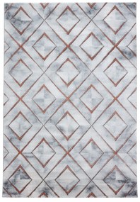 Dywan ekskluzywny Naxos  romby szaro-brązowy 140 cm x 200 cm