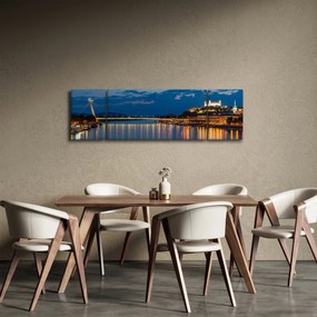 Obraz Bratysławy z zamkiem (170x50 cm)