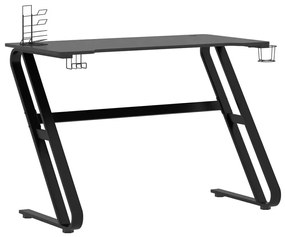 Czarne nowoczesne biurko dla gracza D7-S41