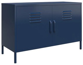 Niebieska metalowa szafka 100x64 cm Bradford – Queer Eye