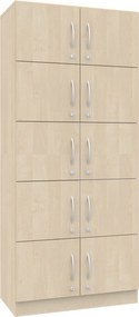 Szafa biurowa skrytkowa na klucz Simple, 80x40x185 cm, index 80-5PP-10F1