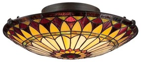 Elstead QZ-WEST-END-F - Lampa sufitowa Tiffany WEST 2xE27/75W/230V