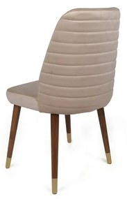 Zestaw krzeseł do jadalni Hugo Cream and Walnut, 2szt.