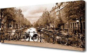 Obraz na płótnie Rowerowy Szlak nad Rzeką