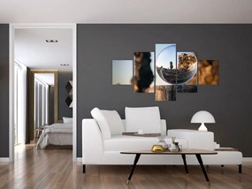 Obraz lupy i krajobrazu (125x70 cm)