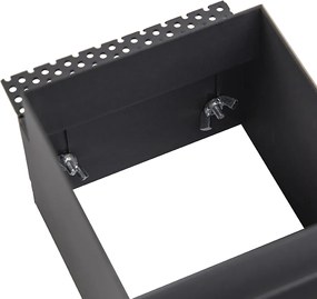 Zestaw 6 podtynkowych reflektorów czarnych GU10 AR70 bez obramowania - Oneon