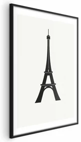 Plakat Wieża Eiffla 60x90 cm z ramą czarną z marginesem ARTGEIST B