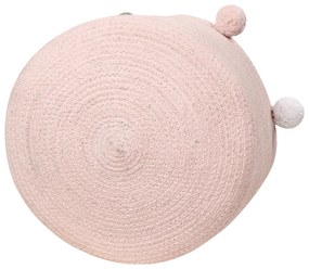 Jasnoróżowy tekstylny dziecięcy kosz na zabawki ø 30x30 cm Bubbly – Lorena Canals
