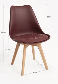 Zestaw 4 Krzese Synk Basic