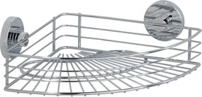 Narożna półka łazienkowa BARI, Vacuum-Loc - stal chromowana, WENKO