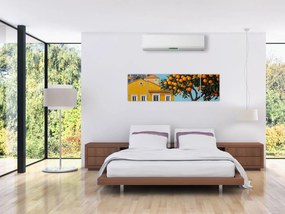Obraz - Drzewo pomarańczowe (170x50 cm)