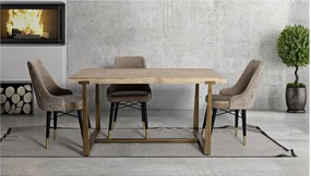 Stolik VKH576, Brązowy, 150x90x78 cm, Kendra Home