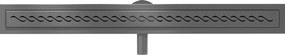 Mexen Flat 360° M18 odpływ liniowy obrotowy 100 cm, gun gray szczotkowany - 1E23100-40