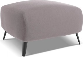 Pufa - z tkaniny welwetowej - lawendowy - MALIE