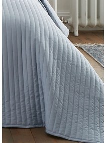 Niebieska narzuta pikowana 230x220 cm Quilted Lines – Bianca