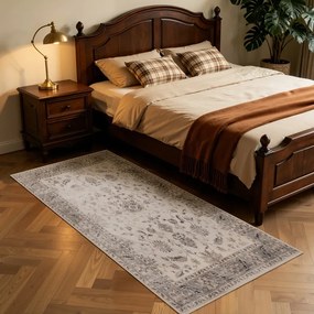 Dywan vintage INKA Arabeska z Efektem Postarzenia Beżowy 80 cm x 150 cm