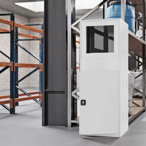 Szafa komputerowa STEVE, 640 x 1750 x 630 mm, szara