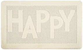 Kremowy dywanik łazienkowy 60x100 cm Happy – Foutastic