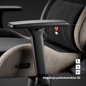 Fotel gamingowy materiałowy Diablo X-Horn 2.0, Normal Size, Camel Black