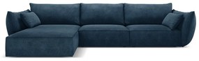 Ciemnoniebieski narożnik (lewostronny) Vanda – Mazzini Sofas