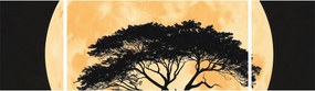 Obraz – Drzewo w złotej pełni księżyca II. (170x50 cm)