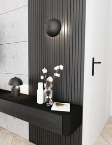 Czarny kinkiet ścienny w kształcie grzybka - M128-Filadelfix