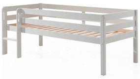 Białe podwyższone łóżko dziecięce Vipack Pino, 90x200 cm