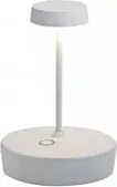 Lampa stołowa LED Zafferano Swap mini pro, ładowalna i ściemnialna, biała, 2200-2700-3000K, 2W, aluminiowa, IP65