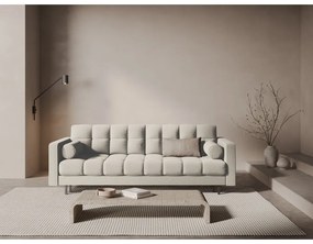 Kremowa rozkładana sofa ze schowkiem 222 cm Bali – Cosmopolitan Design
