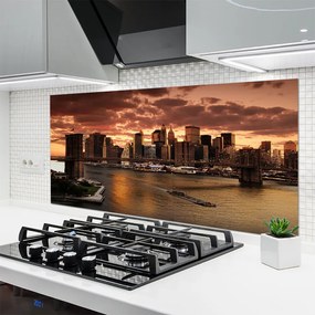 Panel Szklany Panorama Mostu Brooklińskiego