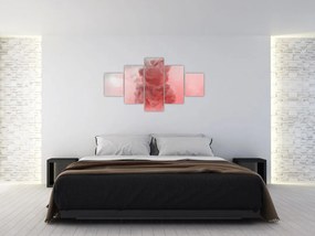 Obraz czerwonego dymu (125x70 cm)