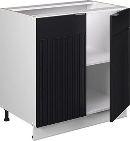 Szafka pod zlew czarne paski 80x60x82 fame-line