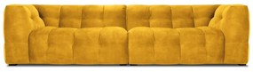 Żółta aksamitna sofa Windsor &amp; Co Sofas Vesta, 280 cm