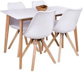 Stół z białym blatem Bonami Essentials Vojens, 120x70 cm