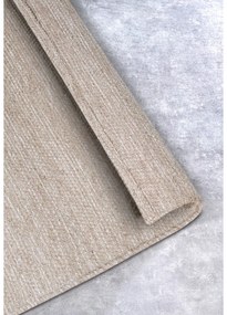 Beżowy dywan z mieszanki wełny tkany ręcznie 160x230 cm Pradesh Linen White – Elle Decoration
