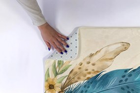 Dywanik łazienkowy Dywanik łazienkowy Piórko i kwiaty