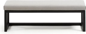 Czarno-szarobeżowa ławka Loya – Kave Home
