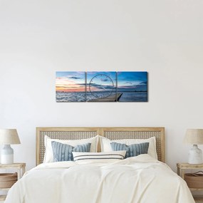 Obraz - Molo (z zegarem) (90x30 cm)