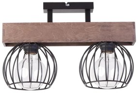 Surface-mounted żyrandol MILAN 2xE27/60W/230V drewno