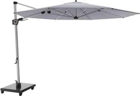 KNIRPS 320 x 320 cm - luksusowy wahadłowy parasol ogrodowy z drążkiem bocznym : Kolor parasola - Jasnoszary