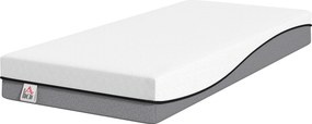 HOMCOM Materac kieszeniowy z pianką memory z zieloną herbatą H3 twardość Oeko-TEX &amp; CertiPUR 200x90x20 cm Szary | Aosom PL