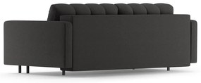 Ciemnoszara rozkładana sofa ze schowkiem 222 cm Bali – Cosmopolitan Design
