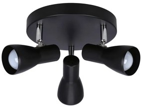 Lampa sufitowa w kolorze matowej czerni z metalowym kloszem 29x29 cm Picardo – Candellux Lighting