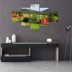 Obraz wsi (125x70 cm)