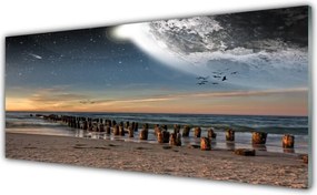 Szkło do Kuchni na Ścianę Bezkresny Błękit Oceanu