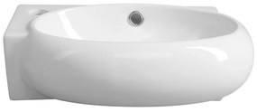Biała ceramiczna umywalka 43x28,5 cm Ribera – Sapho