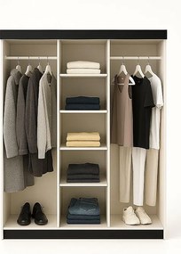 Szafa Przesuwna LAMARO 200 Biały/Old Style