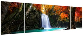 Obraz - Szmaragdowa Laguna (170x50 cm)