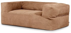 Brązowy sztruksowy worek do siedzenia Sofa MooG – SLOWDOWN